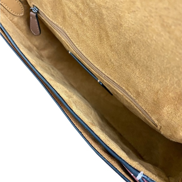 Coach Georgie Whipstitch Colorblock Shoulder Bag Pink Hunter Green EUC C4105 - Picture 14 of 16